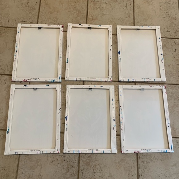 Watercolor Wolf Canvas Wall Art - Set of - Picture 4 of 8